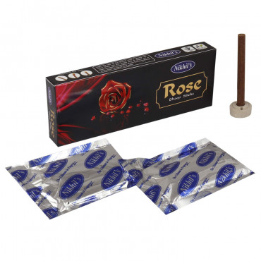 Nikhil's Rose Dhoop Sticks 20 Pcs pack