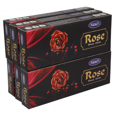 Nikhil's Rose Dhoop Sticks - Pack of 6