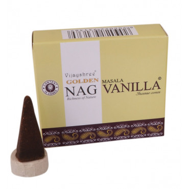 Golden Nag Vanilla Cone 10 Pc Pack