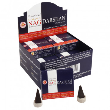 Golden Nag Darshan Cone Dozen Box 