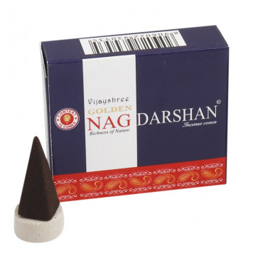 Golden Nag Darshan Cone 10 Pc Pack