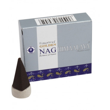 Golden Nag Himaalaya Cone 10 Pc Pack