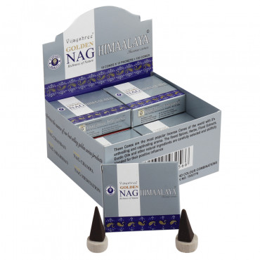 Golden Nag Himaalaya Cone Dozen Box 