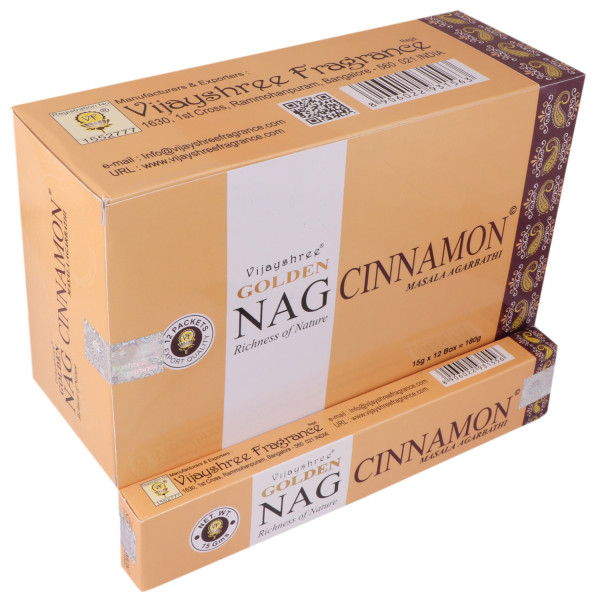 Golden Nag Cinnamon 15 Gm Dozen Box 