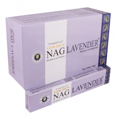 Golden Nag Lavender 15 Gm Dozen Box 