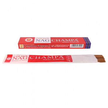 Golden Nag Champa 15 Gm (15 Stick) Pack