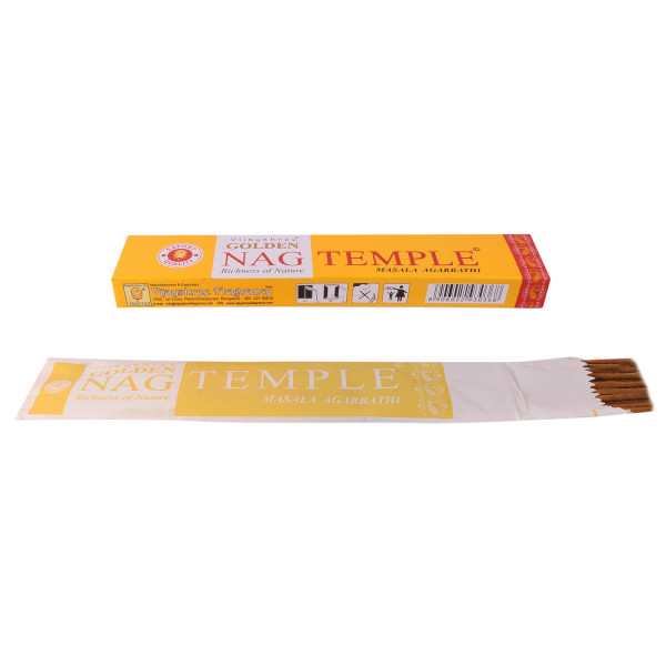 Golden Nag Temple 15 Gm (15 Stick) Pack