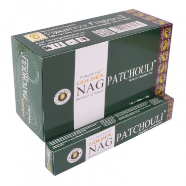 Golden Nag Patchouli 15 Gm Dozen Box 