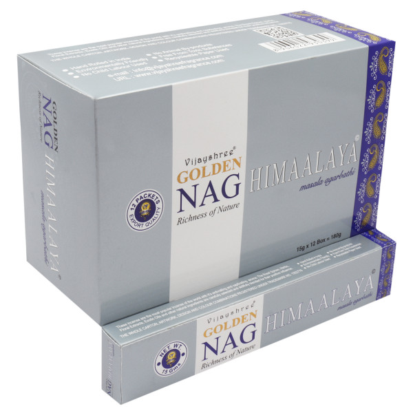 Golden Nag Himaalaya 15 Gm Dozen Box 