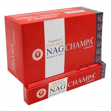 Golden Nag Champa 15 Gm Dozen Box 