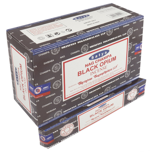 Satya Black Opium 15 Gm Dozen Box 